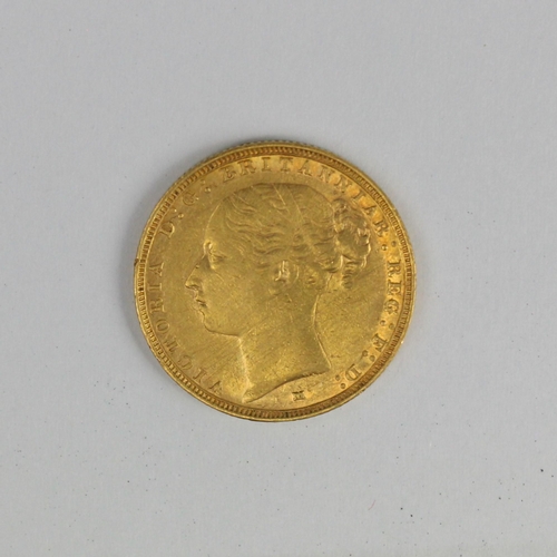 169 - Victoria (1837-1901) Full sovereign, dated 1885, 8gms