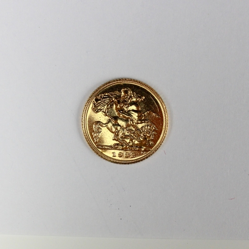 181 - Elizabeth II (1952-2022) Half sovereign, dated 1982, 4gms