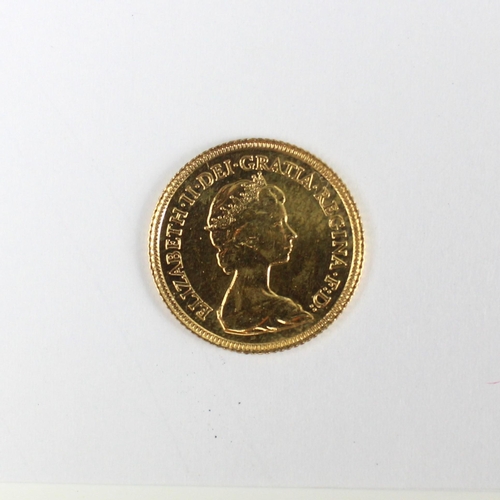 181 - Elizabeth II (1952-2022) Half sovereign, dated 1982, 4gms