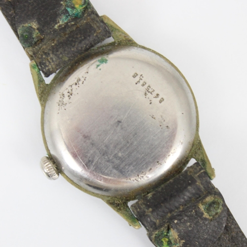 83 - A Zenith Sporto wristwatch, the circular dial with Arabic numerals and subsidiary dial to 6 o'clock,... 