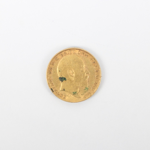 80 - An Edward VII (1901-1910) half sovereign, dated 1907, 4gms