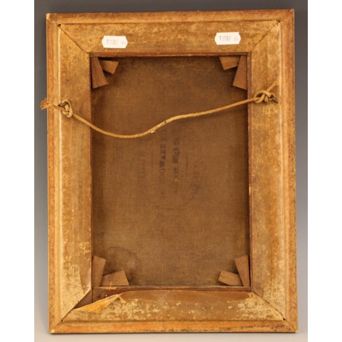 289 - English school (early 20th century),  
A profile portrait of a donkey,  
Oil on canvas,  
Unsigned, ... 