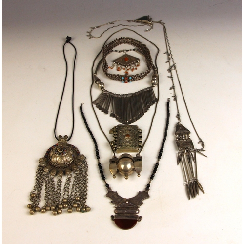 270 - A South West Indian Lingam Casket (Shivadhara), Lingayat, Karnataka, a Turkmenistan Tekke Tribe brea... 