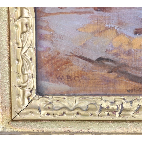 286 - William Benjamin Chamberlin (1858-1937),  
'The Taj Mahal, Agra',  
Oil on panel,  
Initialled ‘W.B.... 