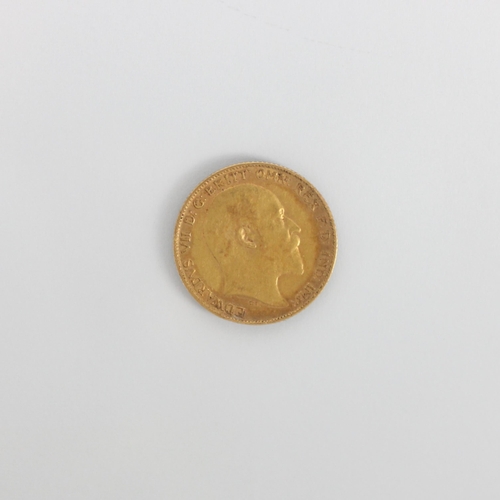 161 - Edward VII (1901-1910) half sovereign, dated 1905, 4gms