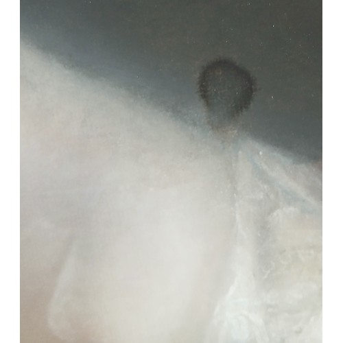 287 - English school (early 19th century),  
A bust length portrait of a young lady in blue and white silk... 