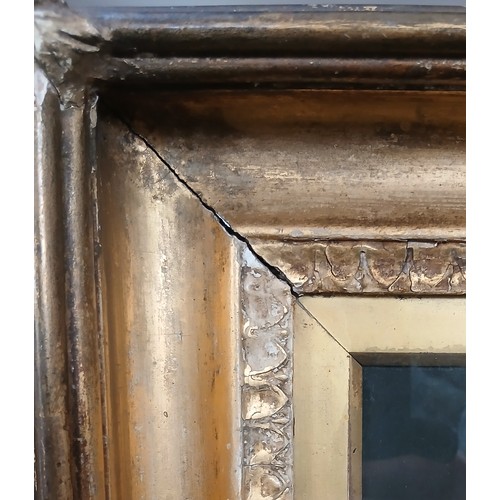 287 - English school (early 19th century),  
A bust length portrait of a young lady in blue and white silk... 