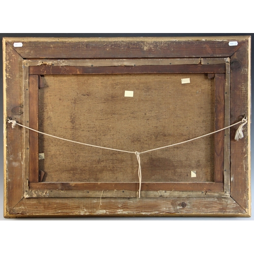 329 - English School (19th century), 
A river landscape with jetty and cottage beyond,  
Oil on canvas,  
... 