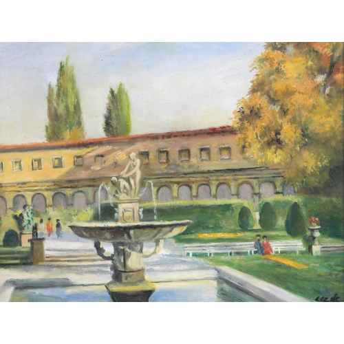 316 - Caroline Leeds [Caroline Fleur Osborne, Duchess Of Leeds] (British, 1931-2005),  
A continental town... 