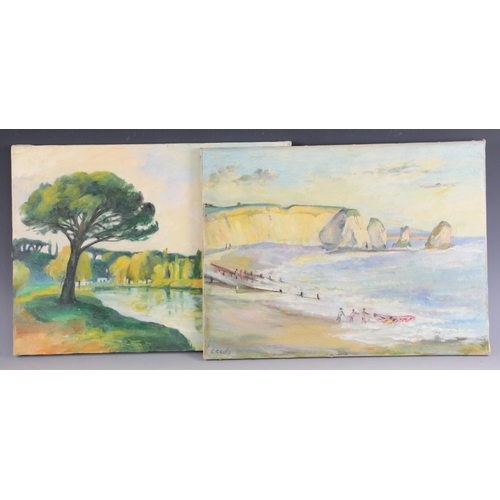 316 - Caroline Leeds [Caroline Fleur Osborne, Duchess Of Leeds] (British, 1931-2005),  
A continental town... 