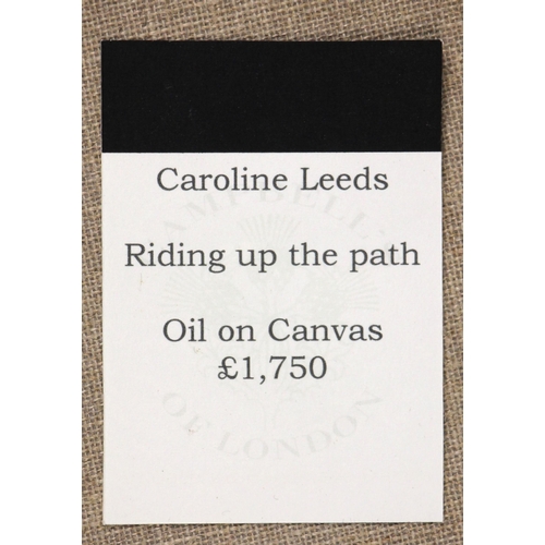 318 - Caroline Leeds [Caroline Fleur Osborne, Duchess Of Leeds] (British, 1931-2005),  
'Riding Up The Pat... 