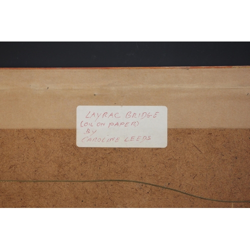 347 - Caroline Leeds [Caroline Fleur Osborne, Duchess Of Leeds] (British, 1931-2005),  
'Layrac Bridge',  ... 
