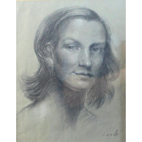 355 - Caroline Leeds [Caroline Fleur Osborne, Duchess Of Leeds] (British, 1931-2005),  
A bust length port... 