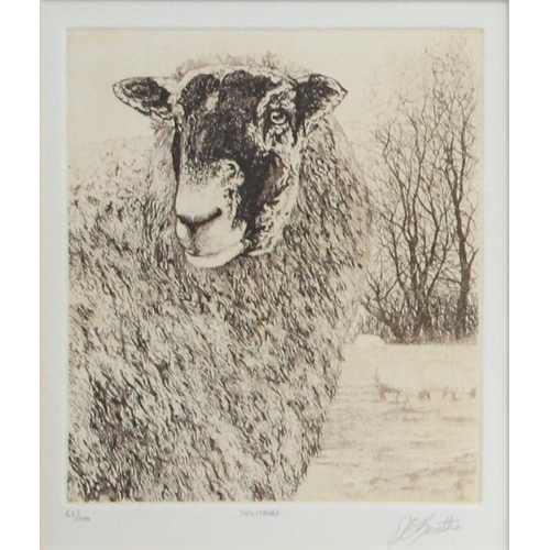 378 - David Beattie (British, b.1955),  
'Langar Fold' (73/150), 16.5cm x 12.5cm,  
'Langar Fold II' (68/1... 