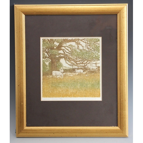 378 - David Beattie (British, b.1955),  
'Langar Fold' (73/150), 16.5cm x 12.5cm,  
'Langar Fold II' (68/1... 