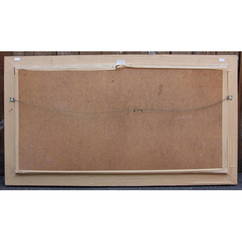 291 - W  J Swann (British, 20th century),   
Shepherd with sheepdog in a mountainous landscape,   
Oil on ... 