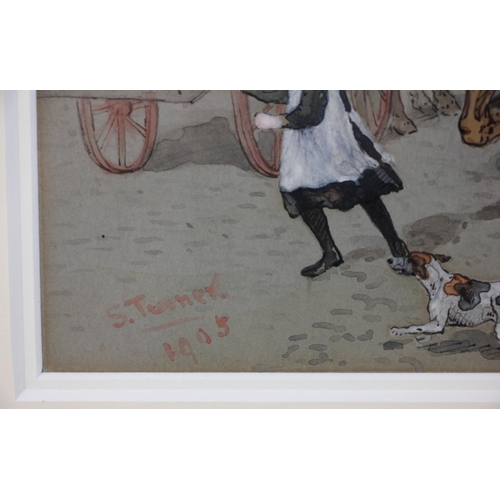 357 - Sophie Turner (British, late 19th/early 20th century),  
'A Near Miss', 'Direction Uncertain' and 'H... 