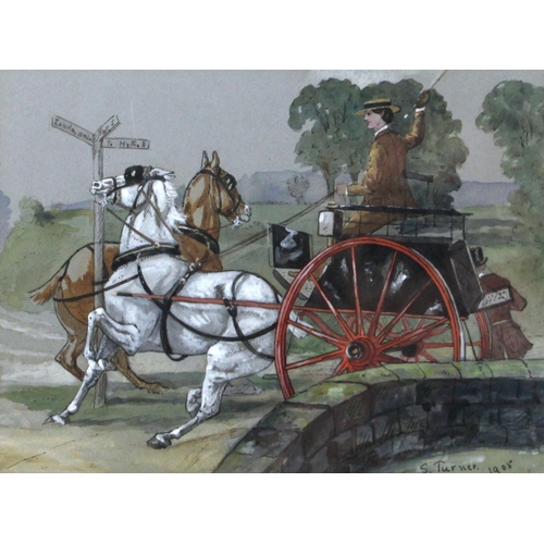 357 - Sophie Turner (British, late 19th/early 20th century),  
'A Near Miss', 'Direction Uncertain' and 'H... 