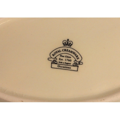 405 - A quantity of Leedsware 'Classical Creamware' pieces, 20th century and later, to include a chestnut ... 