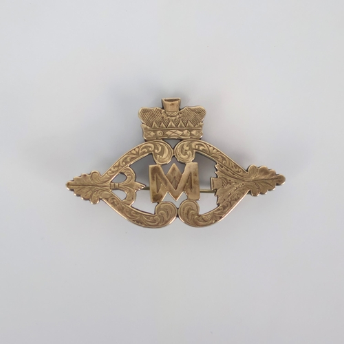 108 - A 19th century Scottish ‘Lukenbooth’ style brooch, the white metal brooch with stylised double heart... 