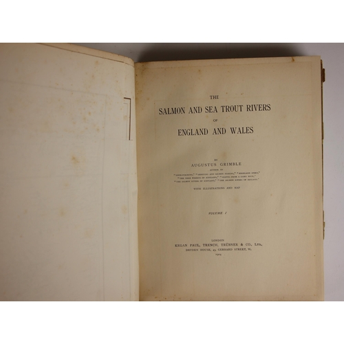 384 - Grimble (Augustus), THE SALMON AND SEA TROUT RIVERS OF ENGLAND AND WALES, 2 vols, limited first edit... 