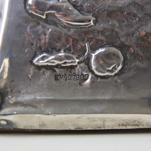 35 - An Edwardian silver mounted photograph frame, Charles S Green & Co Ltd, Birmingham 1904, the Arts an... 