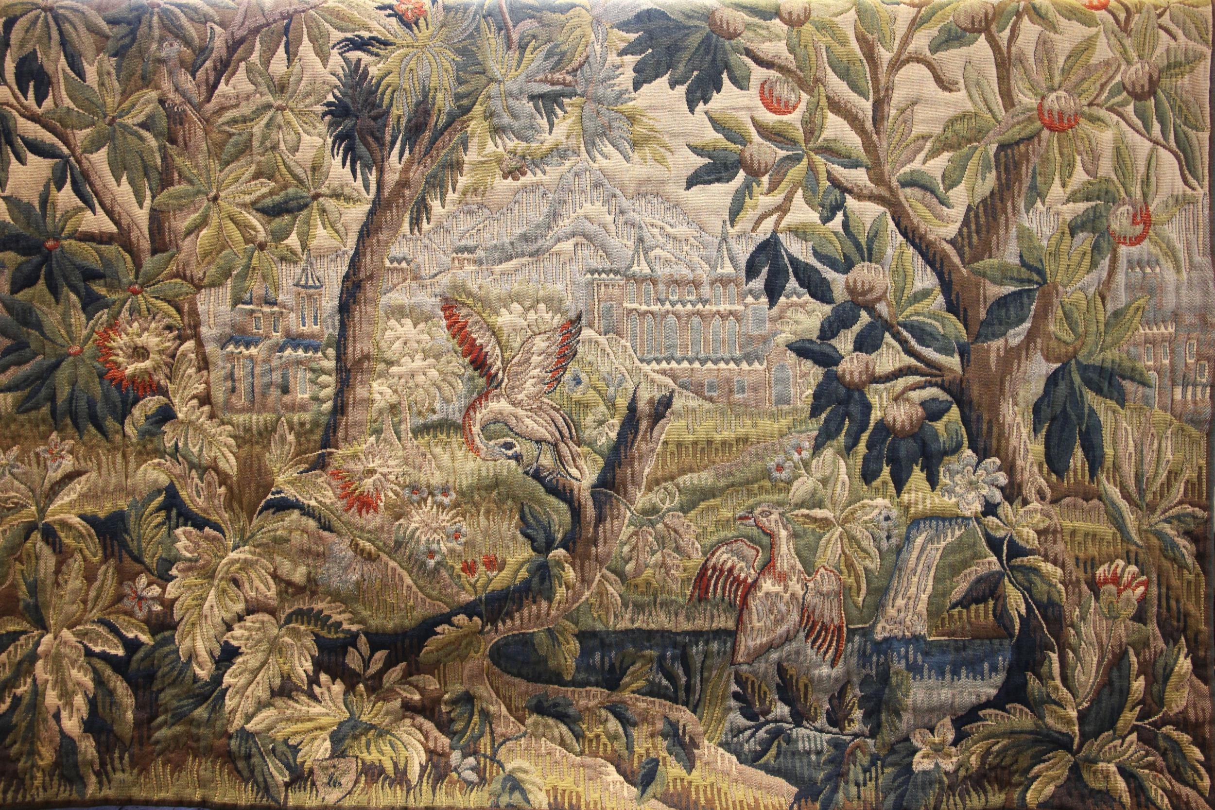 A quilted tapestry panel in the manner of Aubusson, 20th century ...
