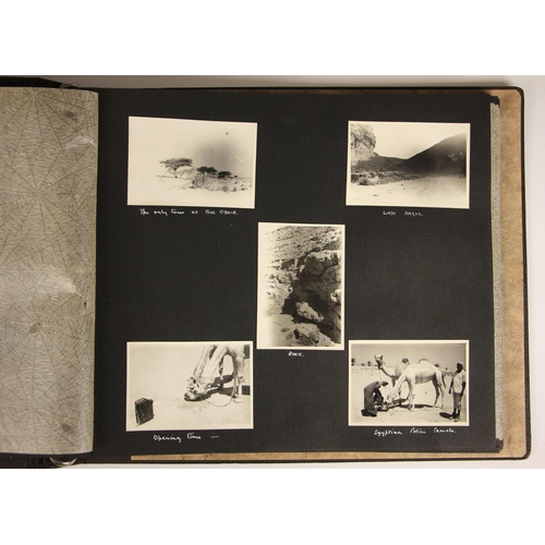 386 - An album containing a series of black and white photographs taken by Lt. Philip Davies-Cooke of 1st ... 
