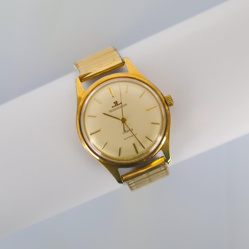 87 - A late 20th century Jaeger Le Coultre 'Asprey' automatic wristwatch, the circular cream coloured dia... 