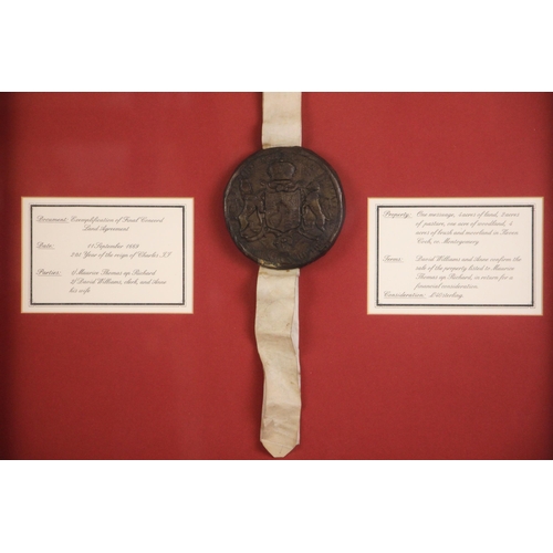 382 - A Charles II indenture between Maurice Thomas ap Richard and David and Anne Williams in respect of t... 