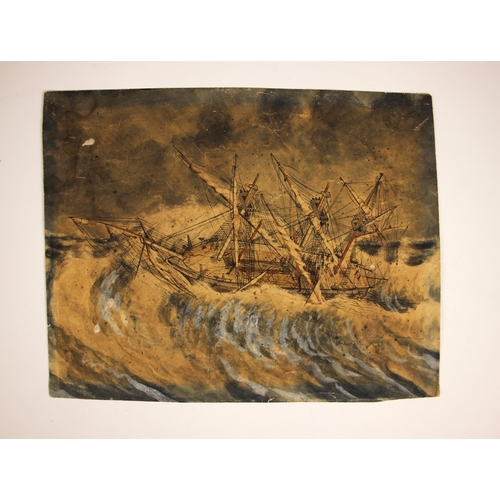 381 - A journal belonging to Charles Fosling, sailmaker on board the ship Roman Empire, covering the perio... 