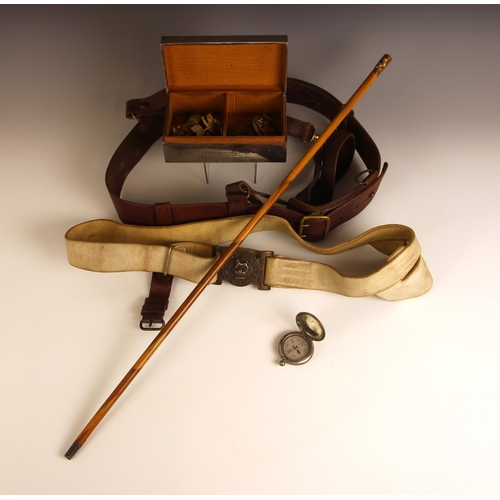 28 - MILITARY INTEREST: A George V silver cigarette box, Sanders & Mackenzie, Birmingham 1928, of rectang... 