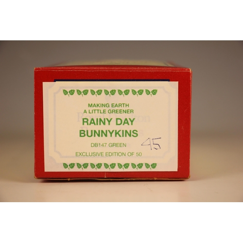 311 - A limited edition Royal Doulton 'Making Earth A Little Greener' Rainy Day Bunnykins, model number DB... 