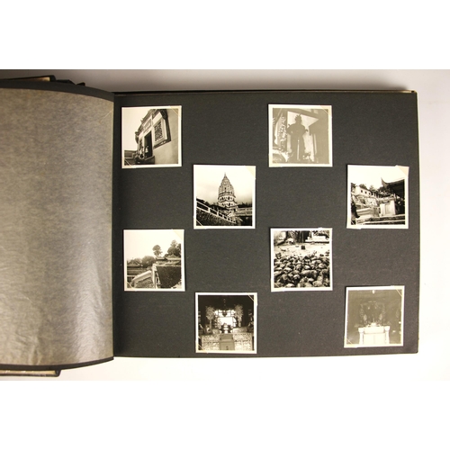387 - A collection of approximately sixty black and white photographs depicting Penang and Singapore in 19... 