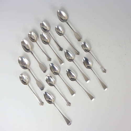 60 - A set of six George III silver Old English pattern teaspoons, Solomon Hougham, London 1796, of typic... 