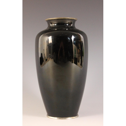 349 - A Japanese cloisonne vase in the manner of Shobido, Osaka, 20th century, the high shouldered vase de... 