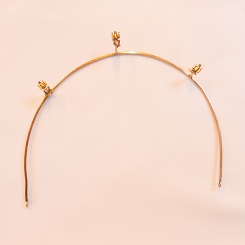 150 - A 19th century trio of diamond brooches converting to a tiara, hair combs and /or pendants, the thre... 