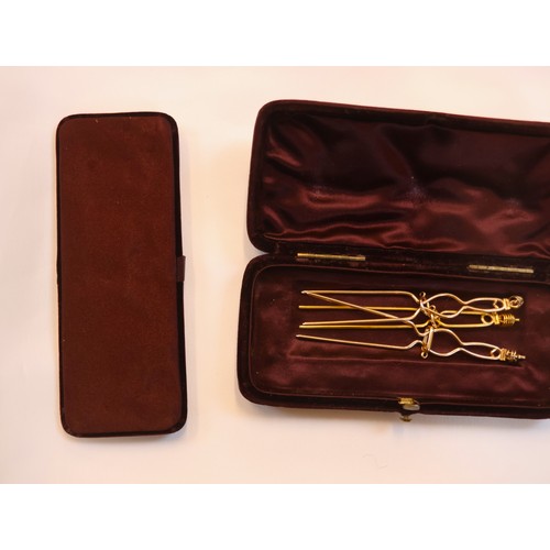 150 - A 19th century trio of diamond brooches converting to a tiara, hair combs and /or pendants, the thre... 