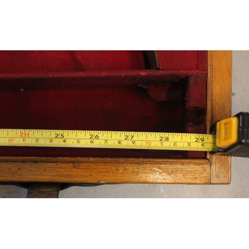 395 - A shotgun case by Joseph Lang and Son, early 20th century, the wooden framed leather and brass bound... 