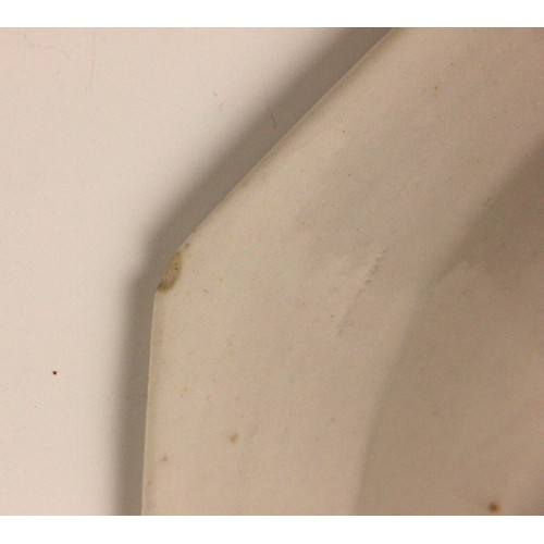 302 - A Bow porcelain kakiemon palette octagonal plate in the 'Two Quail' pattern, mid 18th century circa ... 