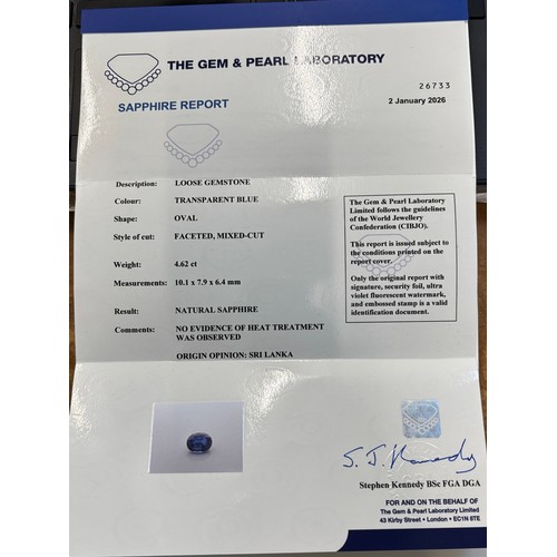 135 - A mid 20th century certified sapphire and diamond cluster ring, circa 1960, the oval sapphire within... 