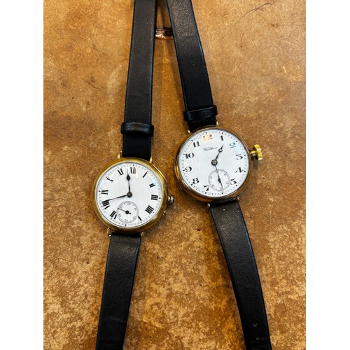 83 - An 18ct gold cased ladies wristwatch, the circular white dial with Roman numerals and subsidiary dia... 