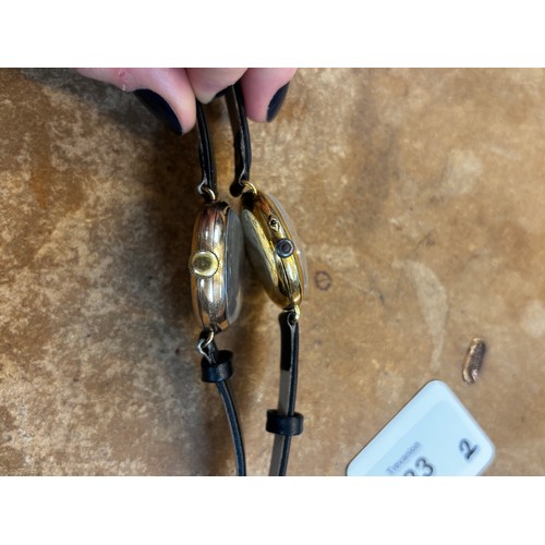 83 - An 18ct gold cased ladies wristwatch, the circular white dial with Roman numerals and subsidiary dia... 