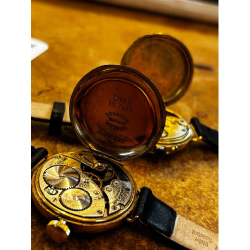 83 - An 18ct gold cased ladies wristwatch, the circular white dial with Roman numerals and subsidiary dia... 