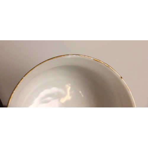 351 - A selection of Chinese porcelain, 18th century and later, including two tea bowls, three saucers, an... 