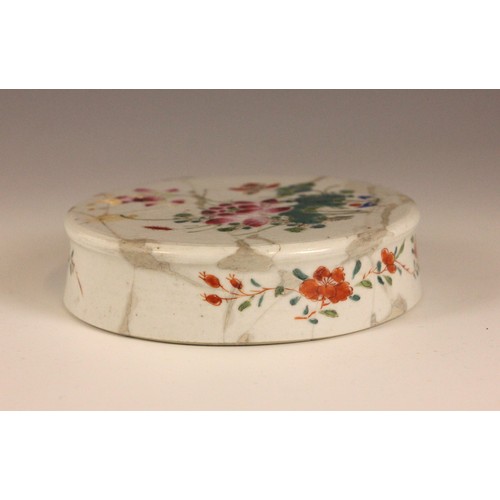 361 - A large Chinese porcelain ginger jar, cover and stand, 18th century, of typical ovoid form and paint... 