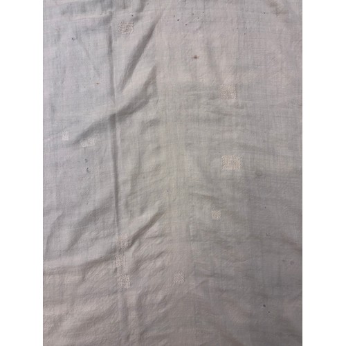 399 - A 19th century finely woven Kashmir style shawl, the ivory ground with delicate foliate borders and ... 