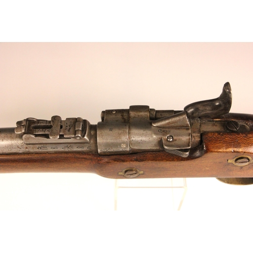 An assembled breach loading percussion cap rifle, late 19th century and ...