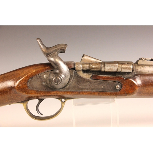 An assembled breach loading percussion cap rifle, late 19th century and ...