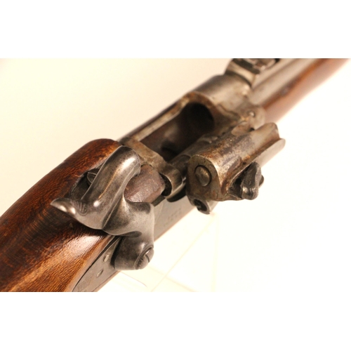 An assembled breach loading percussion cap rifle, late 19th century and ...